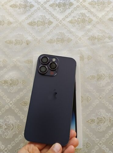 аренда компютера: IPhone 14 Pro Max, Колдонулган, 256 ГБ, Deep Purple, Куту, 85 %