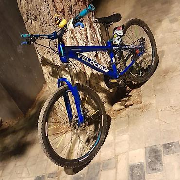 24 velosiped: Velocruz dağ velosipedi - Çərçivə: Alüminium konstruksiya, mavi rəng — 1