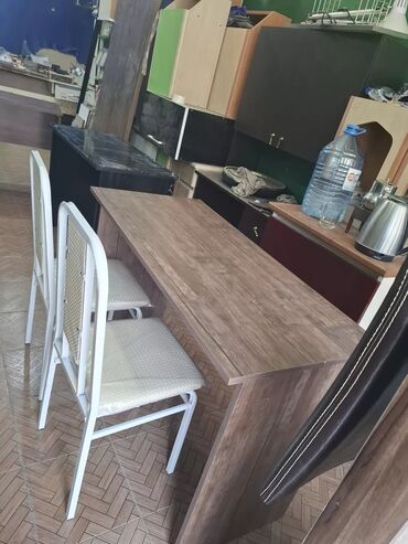 Sifarişlə yazı masaları: Düz masa, Stul ilə, Polkasız, Siyirməsiz, MDF — 10