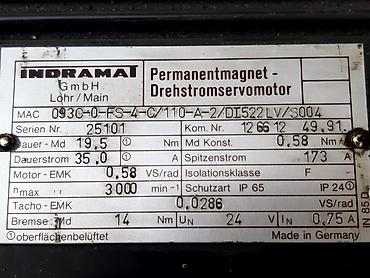 Elektromotori: Servo motor MAC 093C, sa enkoderom i kocnicom Precnik osovine je 24mm — 10