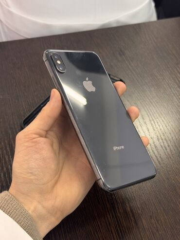 iphone xs max 256 бишкек: IPhone Xs Max, Колдонулган, 64 ГБ, Jet Black, Каптама, 78 %