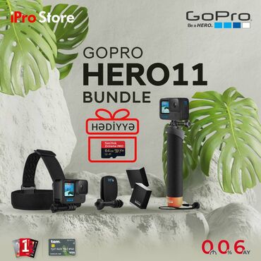 ucuz video kamera: ❗GoPro HERO11 Black Bundle❗ 🔸Xüsusiyyətləri: Ən yaxşı anları olan