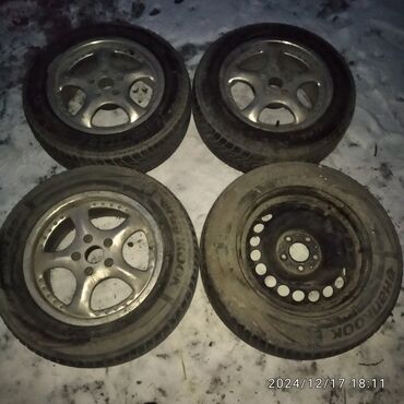 диски с резиной r15 4x100: Колеса в сборе 205 / 60 / R 16, Всесезонная, Б/у, Комплект, Легковые, отверстий - 5