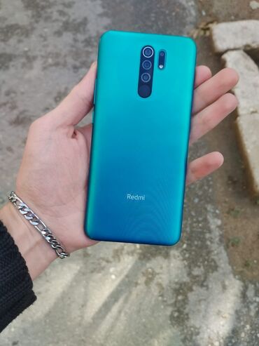 Xiaomi: Xiaomi Redmi 9, 64 GB, rəng - Göy, 
 Sensor, Barmaq izi, İki sim kartlı