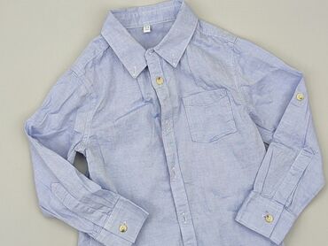 polo ralph lauren koszula lniana: Shirt 3-4 years, condition - Very good, pattern - Monochromatic, color - Light blue