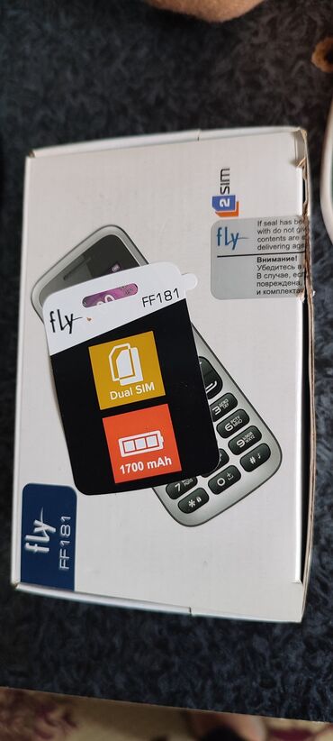 Fly: Fly X10, цвет - Черный, Кнопочный, Две SIM карты, С документами