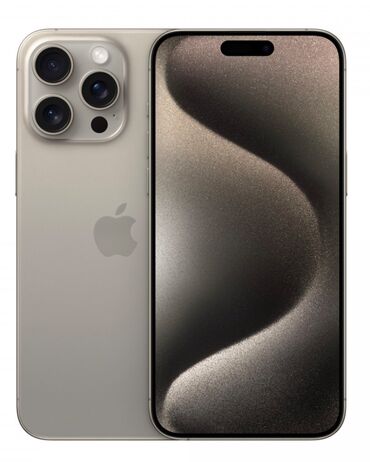 Apple iPhone: IPhone 15 Pro Max, Б/у, 256 ГБ, Natural Titanium, Чехол, Кабель, Коробка, 91 %