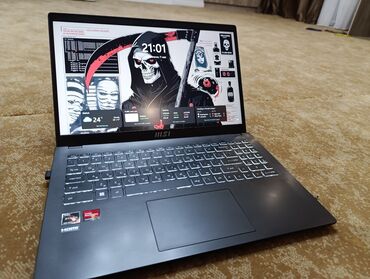 Ноутбуки: Ноутбук, MSI, 8 ГБ ОЗУ, AMD Ryzen 5, 15.6 ", Б/у, Для несложных задач, память NVMe SSD