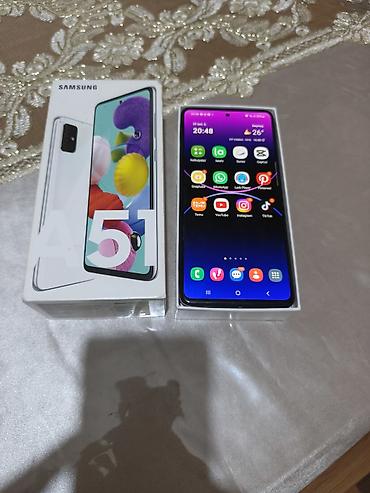 samsung a10 yeni: Samsung Galaxy A51, 128 GB, rəng - Ağ, İki sim kartlı — 1