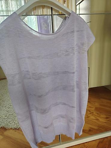 sortlar: Yüngül trikotaj bluz - Rəng: açıq bənövşəyi/lilac - Model: oversize — 2