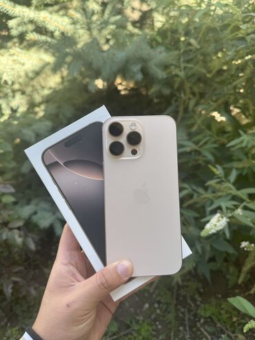Apple iPhone: IPhone 16 Pro Max, Б/у, 512 ГБ, Золотой, Коробка, В рассрочку, 98 %