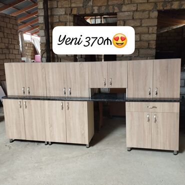 Спальные гарнитуры: Mətbəx mebeli satılır 370₼. Yenidir. Ölçü 3.03. Ünvan Masazır. 99