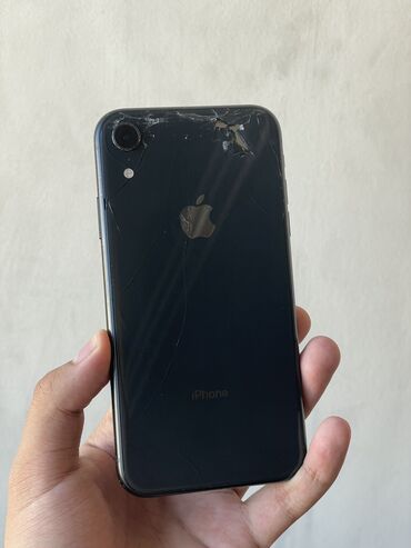 Apple iPhone: IPhone Xr, Б/у, 128 ГБ, Черный, Чехол, 100 %
