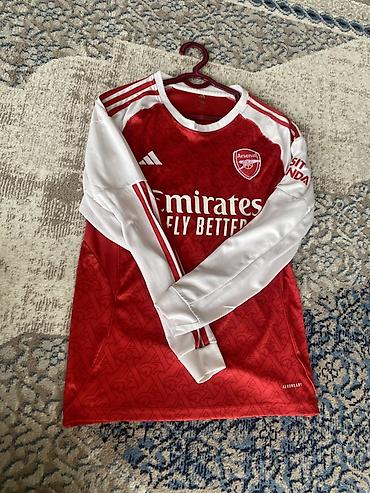 Футбольная кофта/джерси Arsenal с длинным рукавом (домашний дизайн)