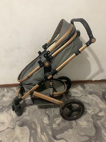 Коляски: Детская коляска-трансформер ING Baby (логотип на люльке). Цвет: серый — 7