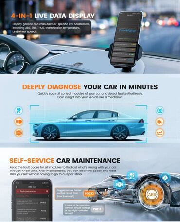 Alati za automobile: Ancel DND Echo OBD2 Bluetooth za iOS i Android Ancel Echo OBD2 — 11