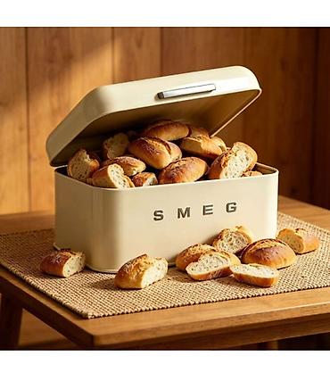 Кухонные принадлежности: Хлебница SMEG с крышкой — стильный контейнер для хранения хлеба и — 4