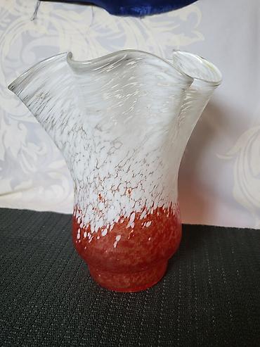 Vaze i saksije: Murano vaza,rucni rad 1960,70ta.god. Vaza murano,splatter glass- — 9