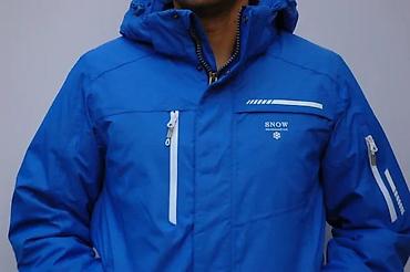 Odeća za skijanje: Muška zimska/ski jakna – plava - Toplotno izolovana podstava sa — 9