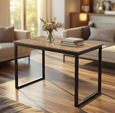 Офисные столы: Офисный/компьютерный стол в стиле лофт - Столешница: ЛДСП с текстурой — 6