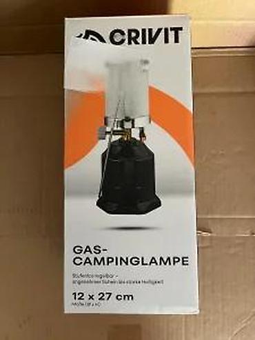 Oprema za kampovanje: CRIVIT gasna kamping lampa - Tip goriva: butan (za kartuše tipa 200 — 9