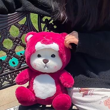 dilvin teddy: Мягкая игрушка «Мишка с капюшоном » 45см - Очаровательный плюшевый — 7