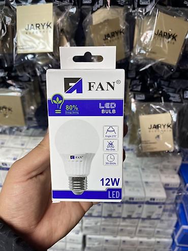 диод: LED-лампа FAN 12W, цоколь E27 - Мощность: 12 Вт - Световой поток — 1