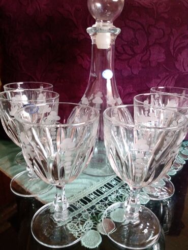 Čaše: Bohemija servis za vino,kristal,led kristal,brusen kristal. iz — 4