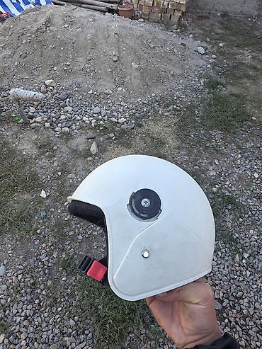 top riding: Открытый мотоциклетный шлем (полукаска), белый. - Тип: open-face/jet — 1