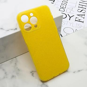 galaksi a06: Futrola GLOW SHINING za iPhone 14 Pro Max (6.7) u žutoj boji. Uz brzu — 1