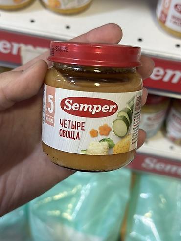 sem: Пюре Semper «Четыре овоща» — детское питание с 5 месяцев. Комбинация — 1
