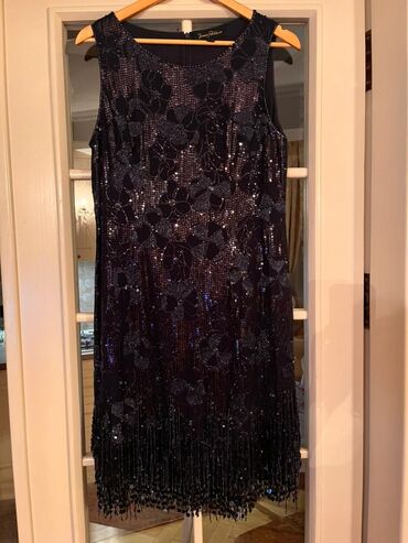 Jenny Packham gecə/ziyafət paltarı - Rəng: tünd lacivərt (navy) -