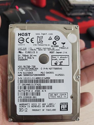 hdd на ноутбук: Жесткий диск 2.5" HGST/Hitachi 750 ГБ Основные характеристики: - — 1