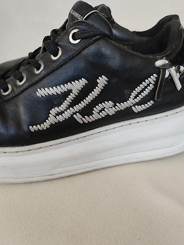 calvin klein indjija: KARL LAGERFELD kozne patike br 37-koza spolja i unutra. Izmerena — 7