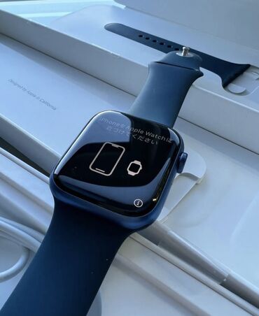 apple watch stainless: İşlənmiş, Smart saat, Apple, Аnti-lost, rəng - Mavi