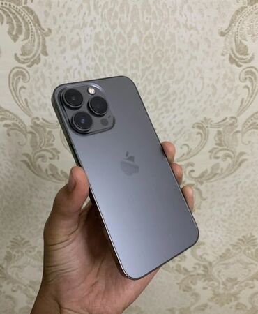 скупка компютер: IPhone 13 Pro, Колдонулган, 128 ГБ, Matte Space Gray, 79 %