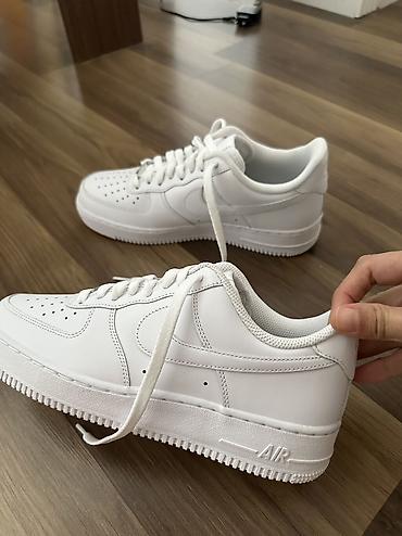 найк форс: Кроссовки, 40, 40.5, 41, Nike, Новый, цвет - Белый, Самовывоз — 1