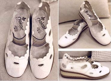 детская осенняя обувь: Туфли, 38, цвет - Белый, Новый
