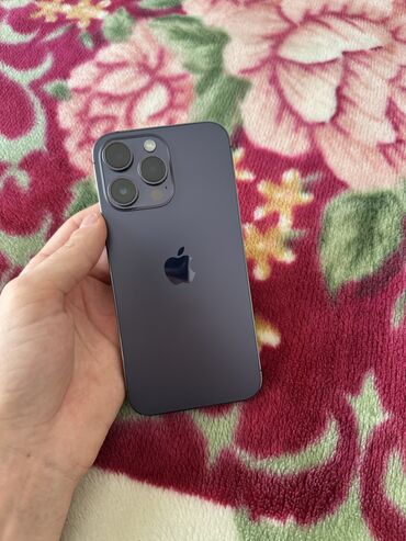 telefon işlenmiş: IPhone 14 Pro Max, 128 ГБ, Deep Purple, Беспроводная зарядка, Face ID, С документами