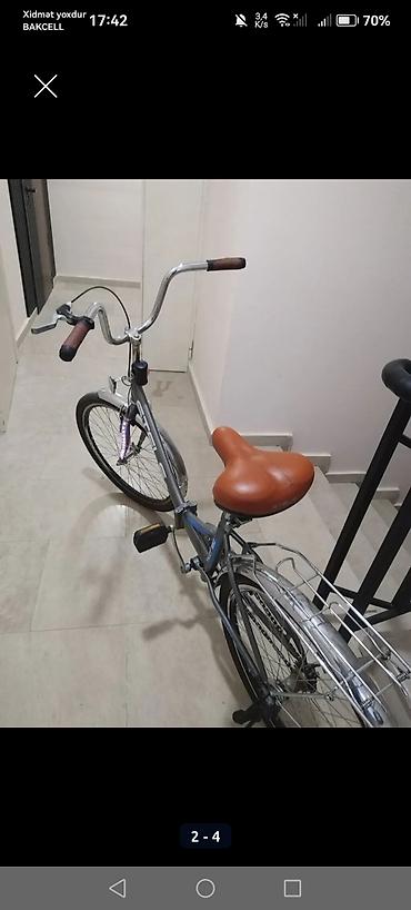 Velosipedlər: Stels Pilot 230 şəhər/krüizer tipli velosiped - Rəng: boz-gümüş — 2