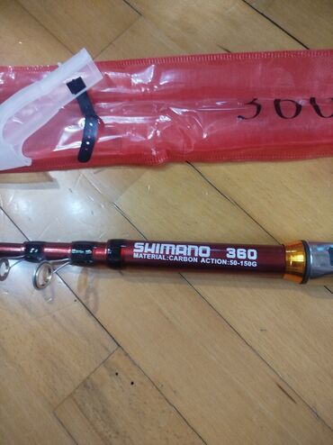 Ovçuluq və balıqçılıq: SHIMANO 360 teleskopik balıqçı çubuğu - Material: karbon - Uzunluq