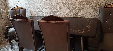 divan cay evi ucun: Klassik üslubda yumşaq mebel və yemək dəsti - Bucaqlı divan — 4