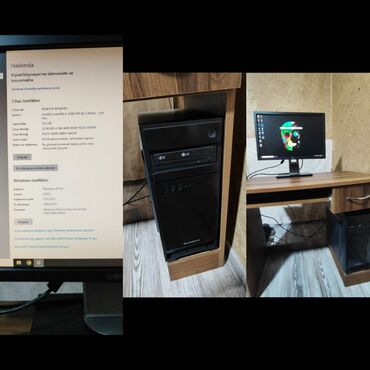 Masaüstü kompüterlər və iş stansiyaları: *Nermiw90²⁶²³* Ram 12 yaddaş 1 TB Kamp ve kamp masasi hamsi birlikde