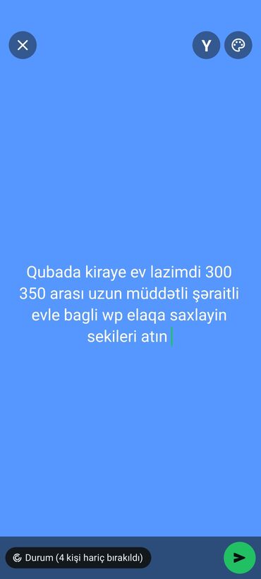 inşaatçılarda kirayə evlər 2022: Qubada kirayə ev lazimdi ailə qalacağ üzün müddətli zəhmət olmasa evin