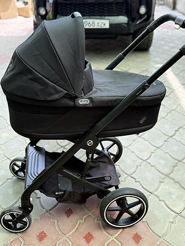 коляска sybex: Коляска, Cybex, цвет - Черный, Б/у, Самовывоз — 3