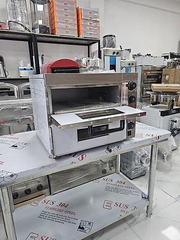 Elektrik sobalar: Pizza sobası 2 mərtəbəli pizza və lahmacun üçün daş ilə olan fırın İç — 7