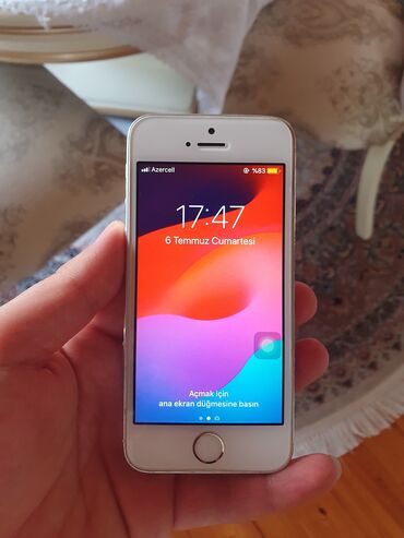 apple 5s qiymeti: IPhone 5s, 16 GB, Gümüşü, Barmaq izi