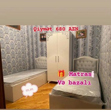 Uşaq və gənc otağı üçün dəstlər: Oğlan və qız üçün, Yeni, Təknəfərlik çarpayı, Dolab, Tumba — 29