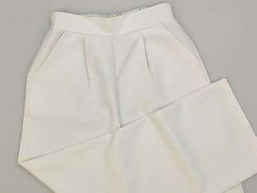 plisowane biala spodnice: New Collection, Spodnie materiałowe damskie, rozmiar S — 1