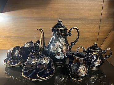 Çay dəsti, rəng - Qara, Farfor, 6 nəfərlik lalafo.az -da Çay dəsti, rəng - Qara, Farfor, 6 nəfərlik
